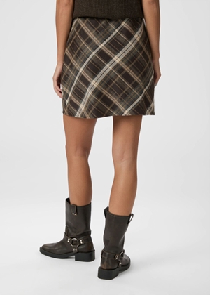 Lunna check skirt Brown Neo Noir 